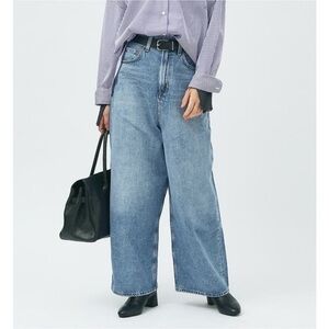 Agolde Valeria Jean in Temor Light Wash Drop Crotch Baggy Jean Oversized